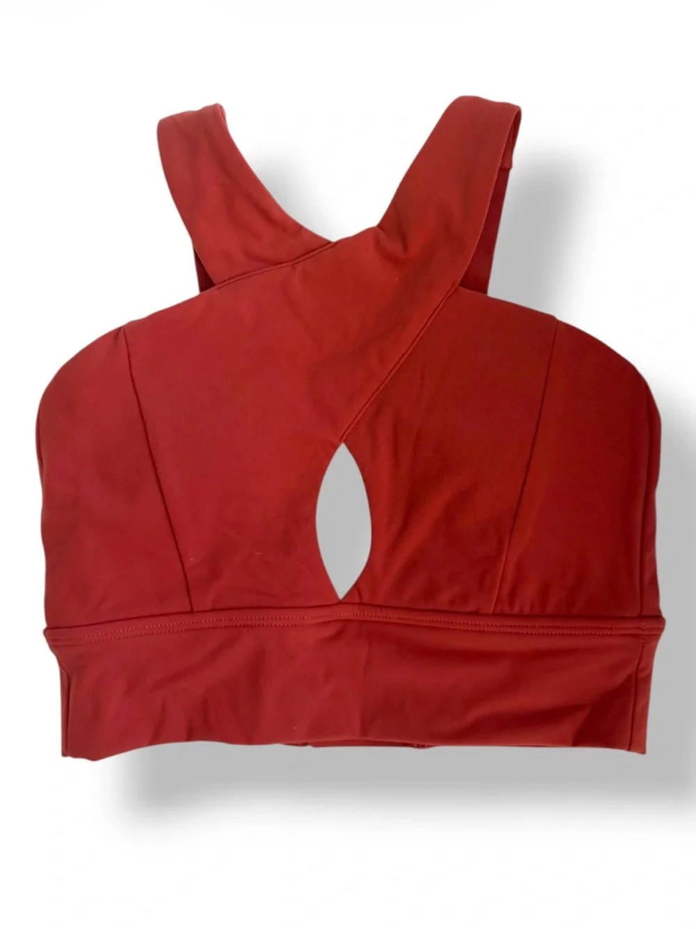 Buff Bunny Cross Over Strap Sports Bra Red